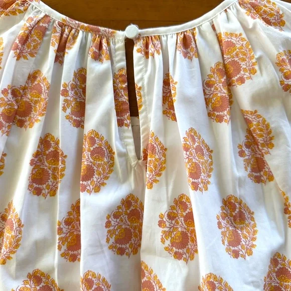 NWT J. Crew Smocked Waist Floral Block Print Mini Dress - XS - Picture 13 of 16